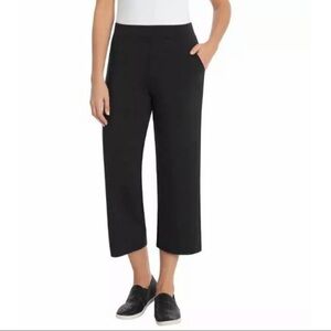 Sentimental New York Black French Terry Pants crop Activewear